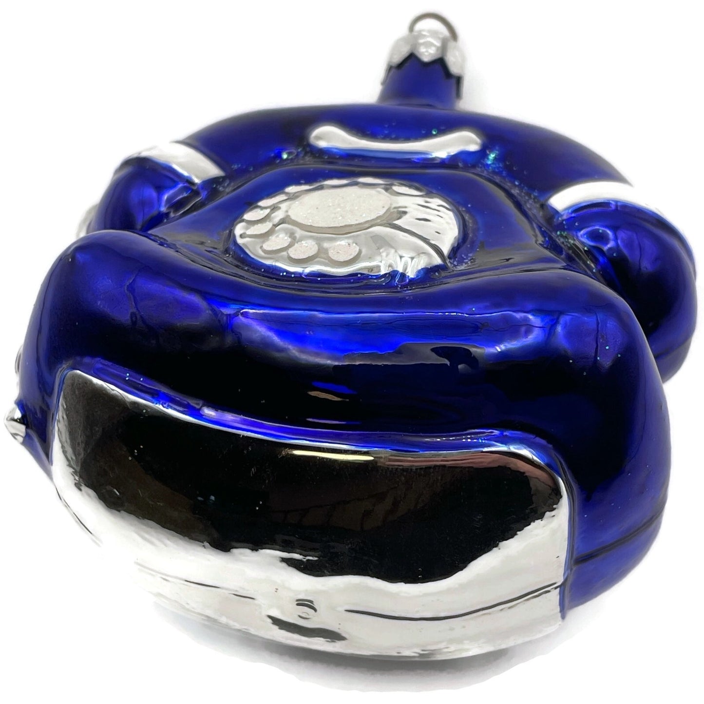 Patricia Breen Fine Phone Cobalt Blue Silver Shiny Christmas Ornament TCS 9439