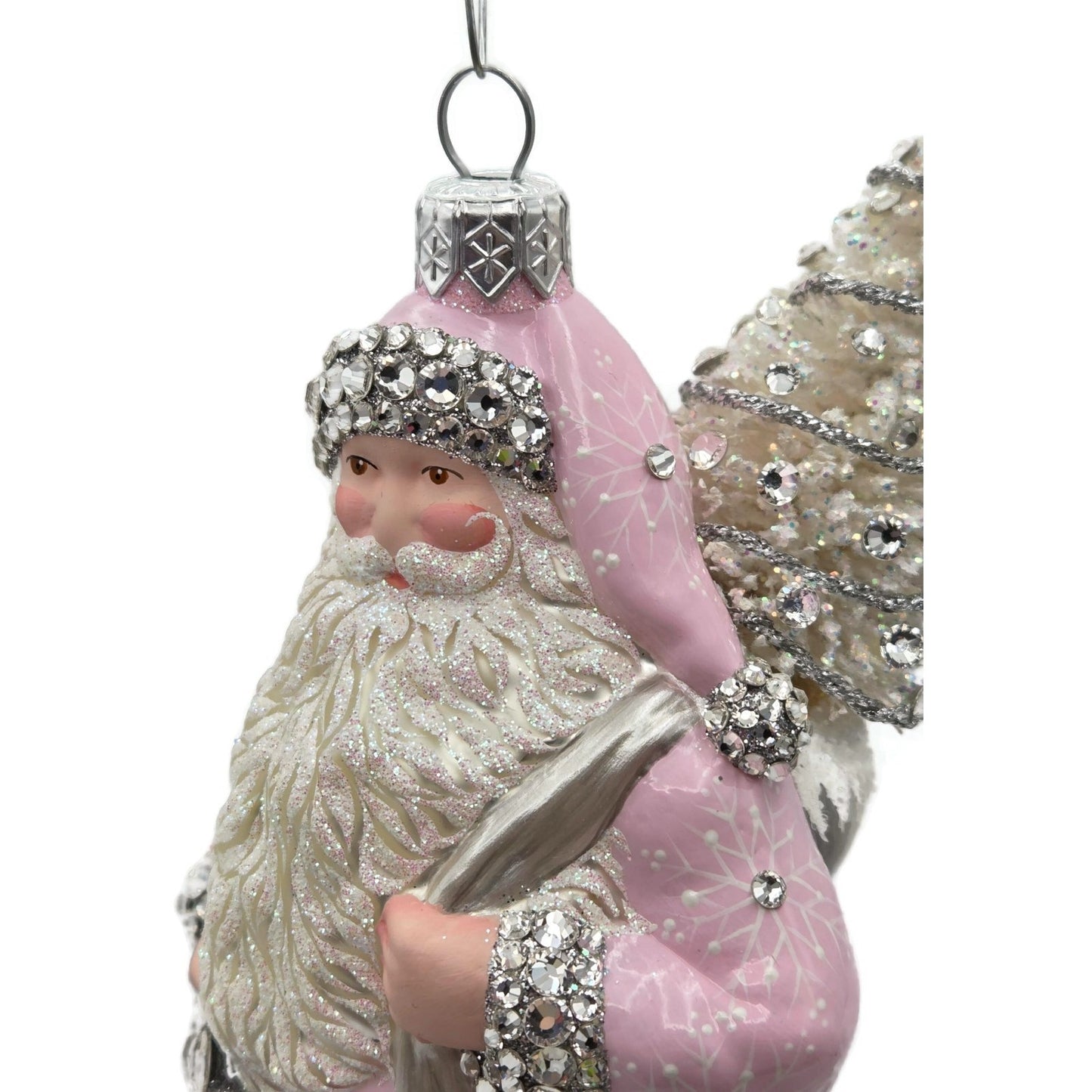Patricia Breen Finnmark Claus Pink Santa Tree Adornment Christmas Ornament CATZ