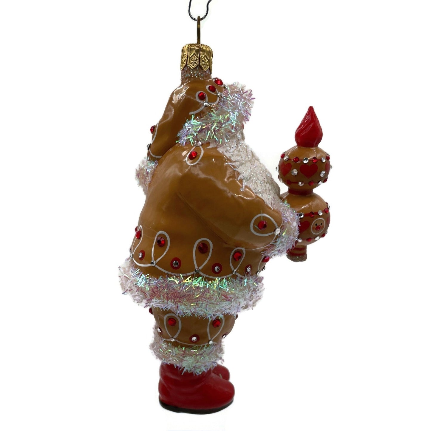 Patricia Breen Crowning Glory Gingerbread Santa Claus Christmas Tree Ornament