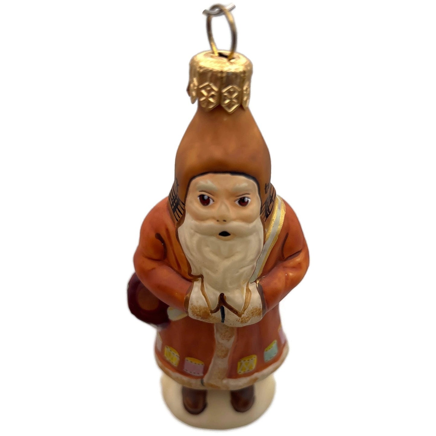 Vaillancourt Folk Art 12th of 12 Days Of Christmas Drummer Santa Matte Ornament
