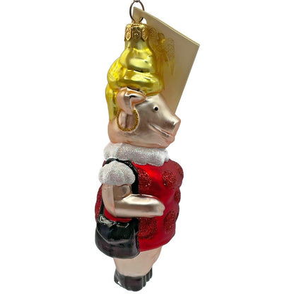 Patricia Breen This Little Piggy Goes To The Galleria Christmas Tree Ornament