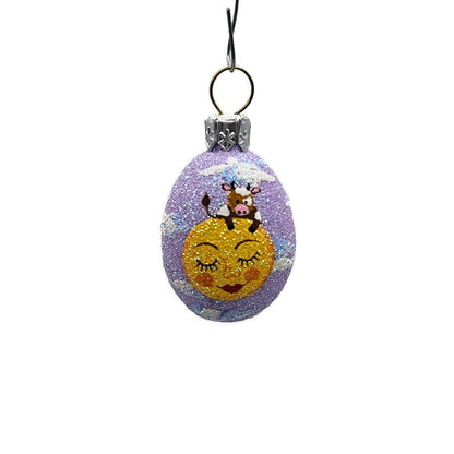 Patricia Breen Miniature Egg Cow and Moon Complimentary Easter Tree Ornament CO