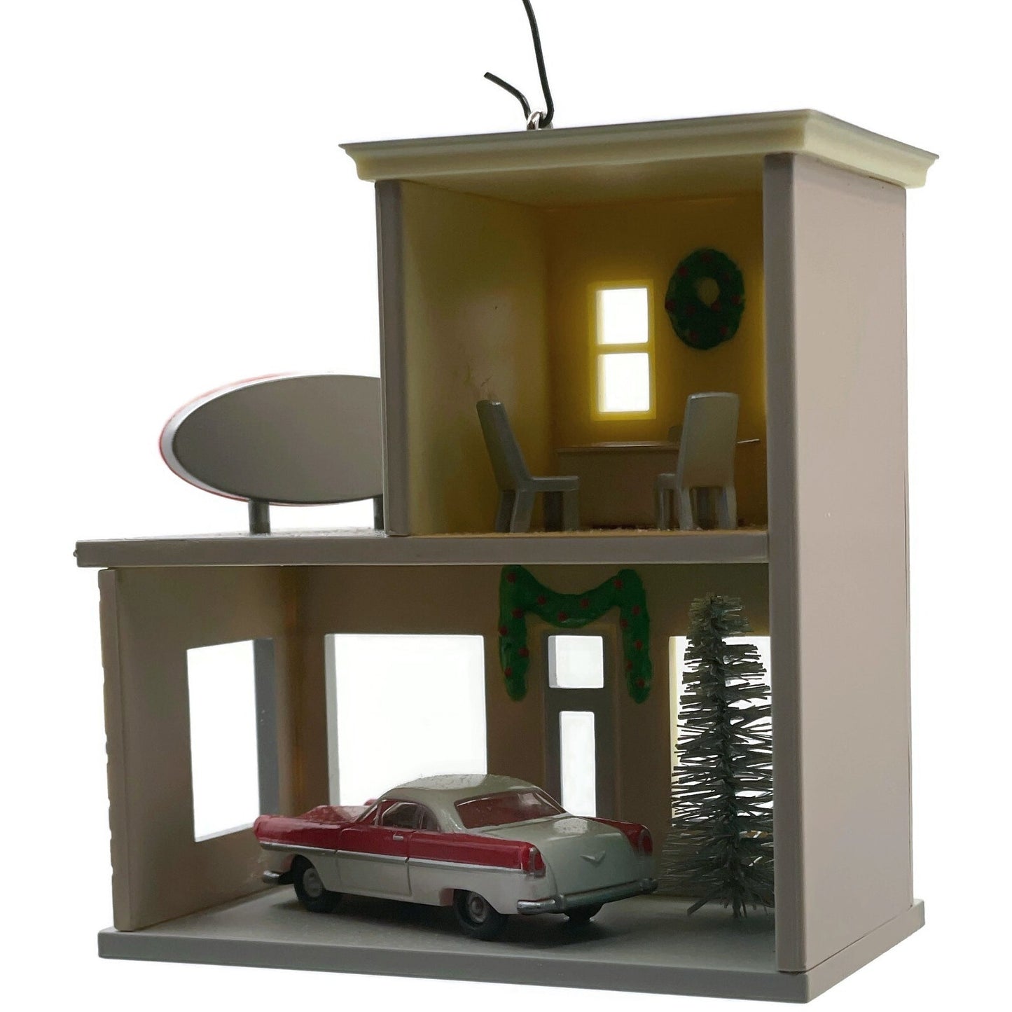 Hallmark Andys Car Lot Nostalgic Houses Shops 2014 Christmas Keepsake Ornament