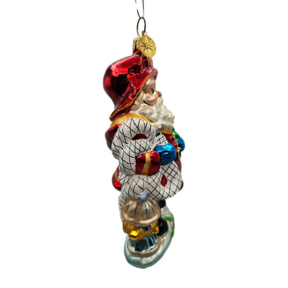 Christopher Radko Red Hot Fireman Santa Claus Christmas Tree Ornament 01-0768-0