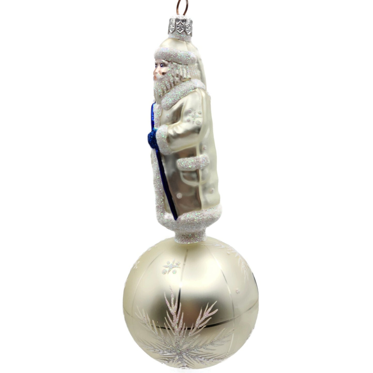 Patricia Breen Sojourning Santa Claus Pearl Traveling Christmas Tree Ornament