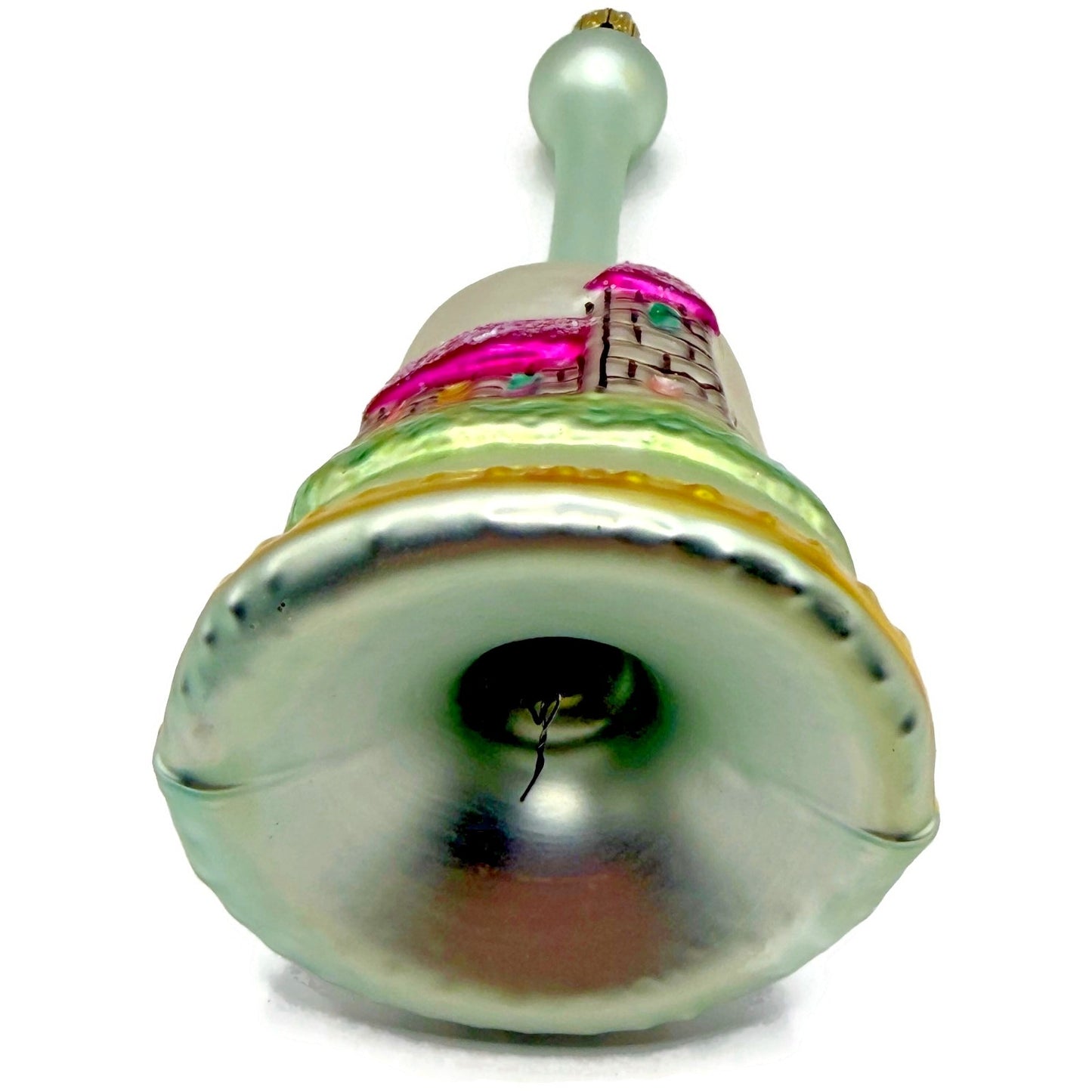 Christopher Radko Church Bell Silver Handle Christmas Ornament 93-295-0 Vintage