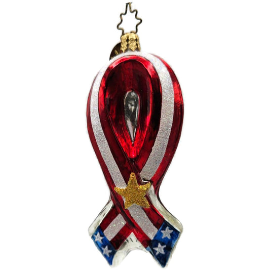 Christopher Radko United for Freedom Patriotic July 4th Tree Ornament 01-1021-0