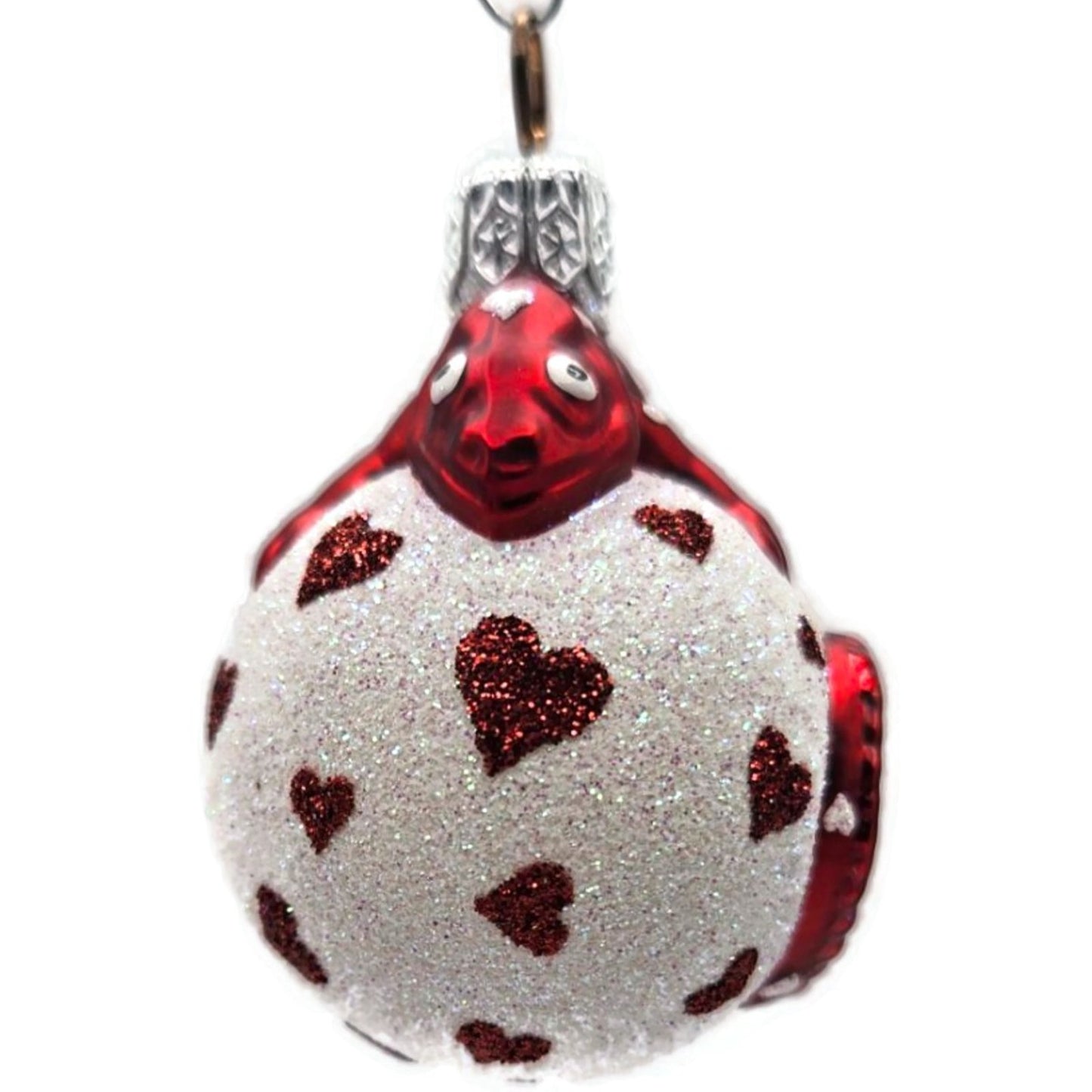 Patricia Breen Miniature Chameleon Surprise Hearts Valentines Christmas Ornament
