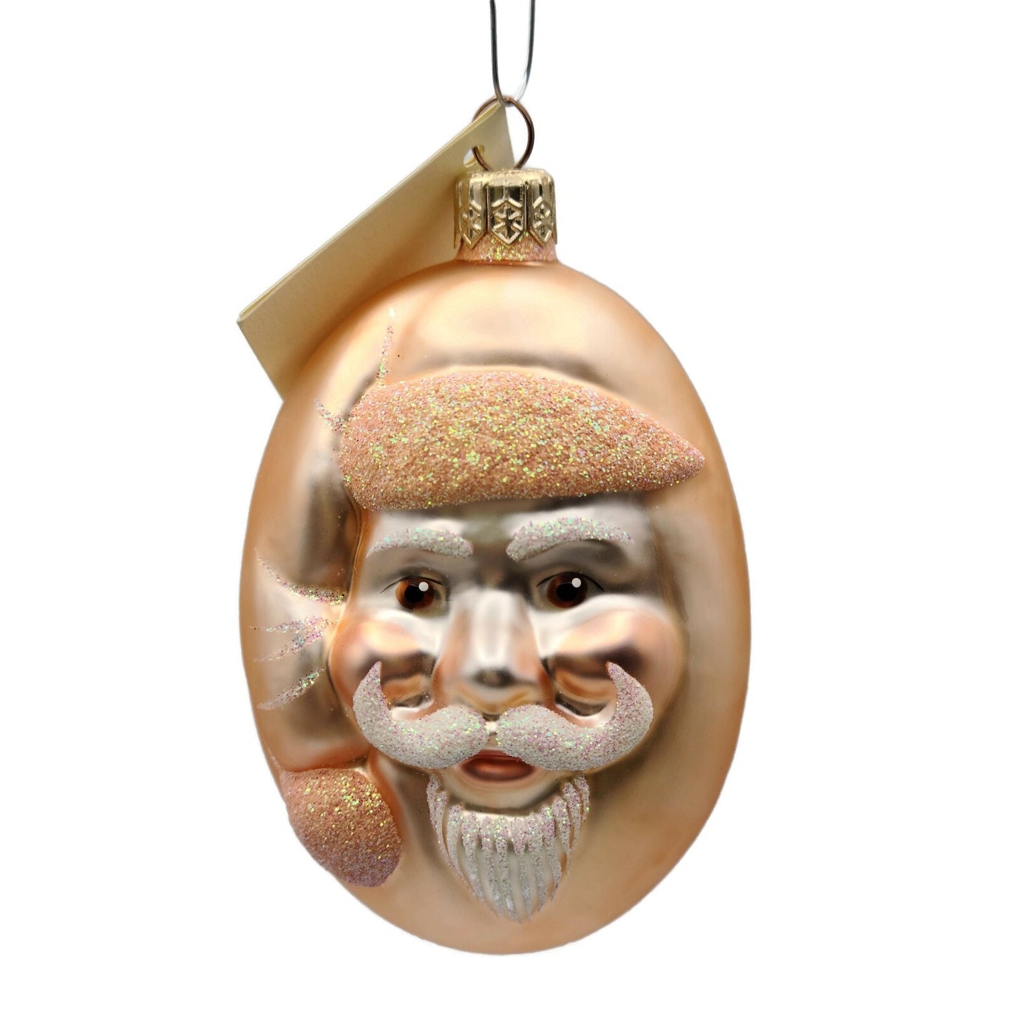 Patricia Breen Jelly Bean Santa Claus Peach Matte Easter Christmas Tree Ornament