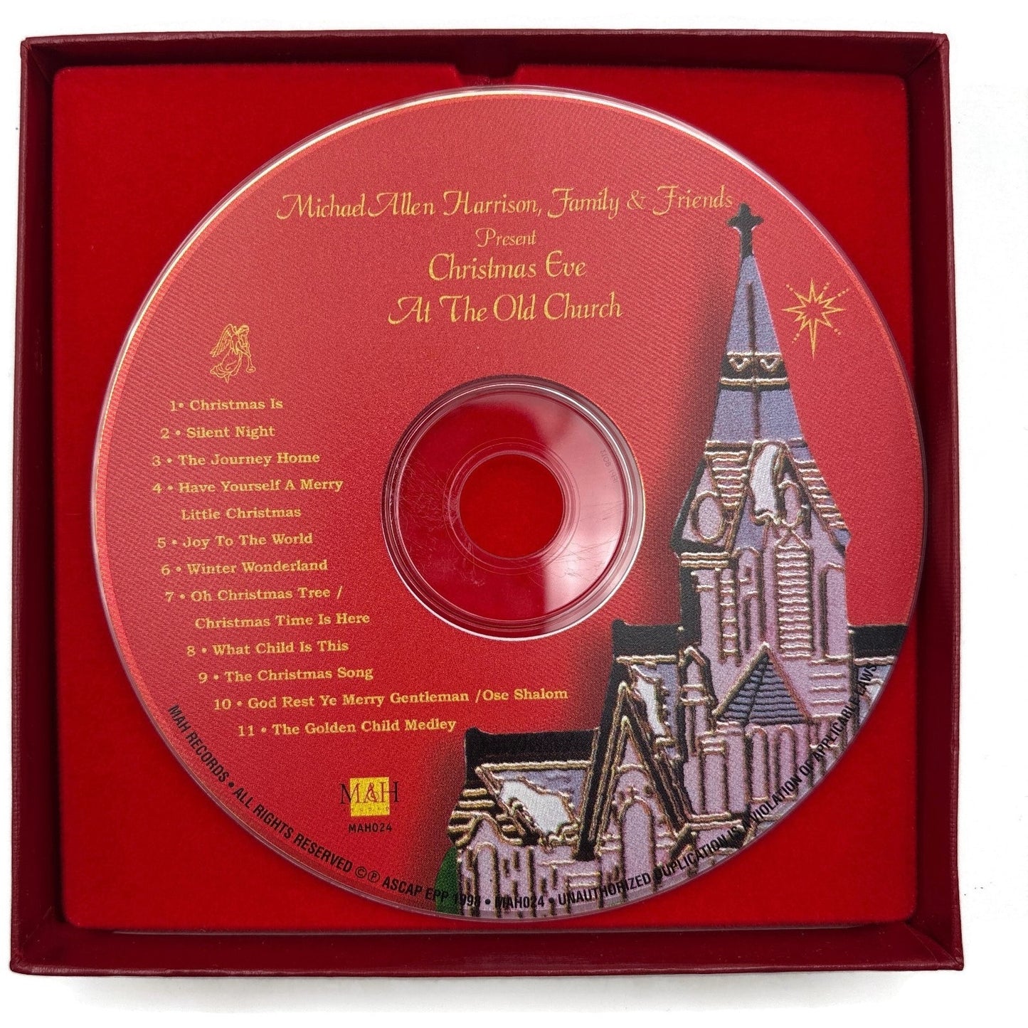 Portland Ornament 1998 The Old Church Gold Plated Michael Allen Harrison CD