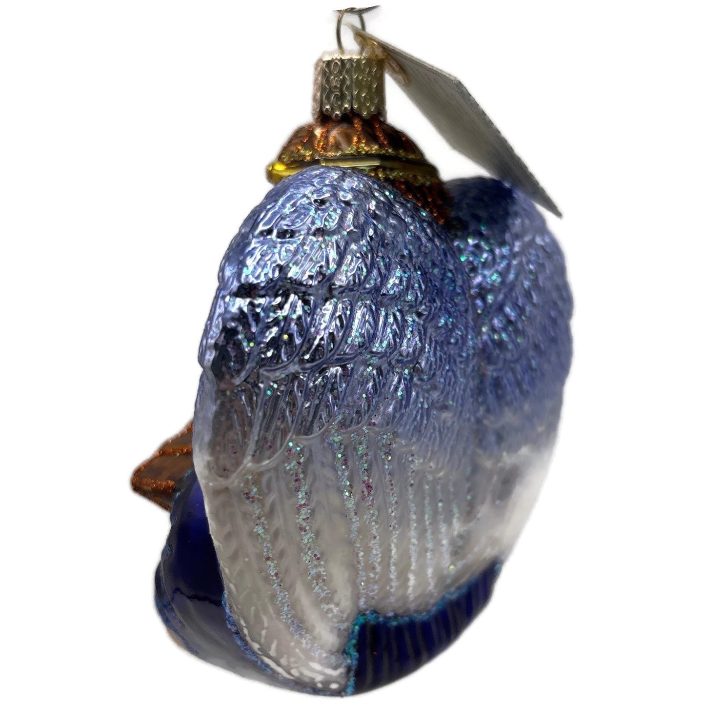 Bethlehem Angel Nativity Merck Family Old World Christmas Blue Holiday Ornament