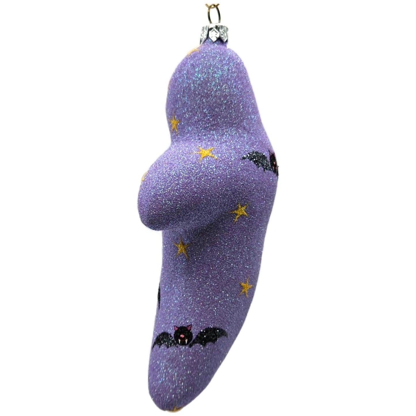 Patricia Breen Very Grand Ghost Lavender Stars Bats Halloween Ornament 2554