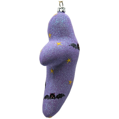 Patricia Breen Very Grand Ghost Lavender Stars Bats Halloween Ornament 2554