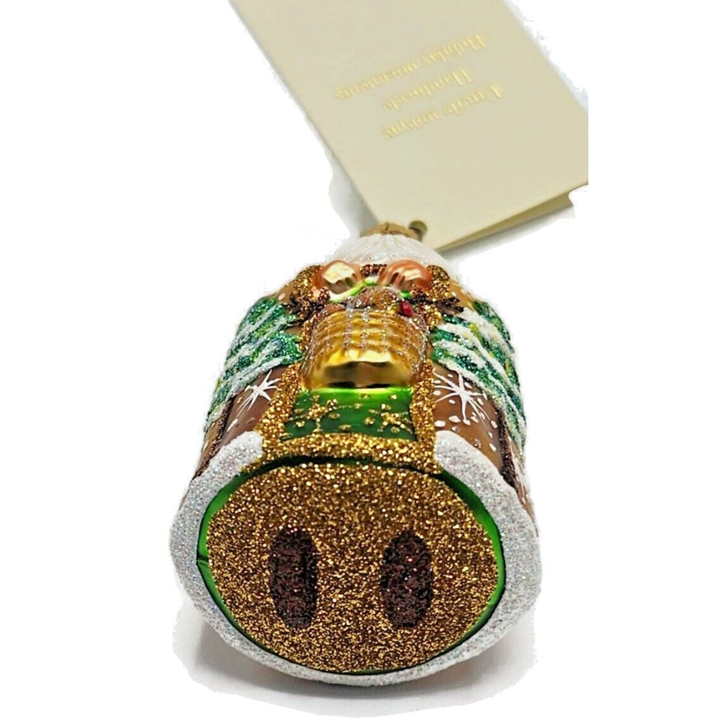 Patricia Breen Baby Blixen Gold Santa Claus Snowfklakes Christmas Tree Ornament