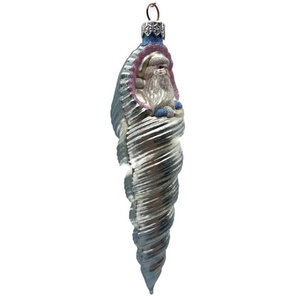 Patricia Breen Triton Santa Blue Pearl Suit Summer Nautical Christmas Ornament