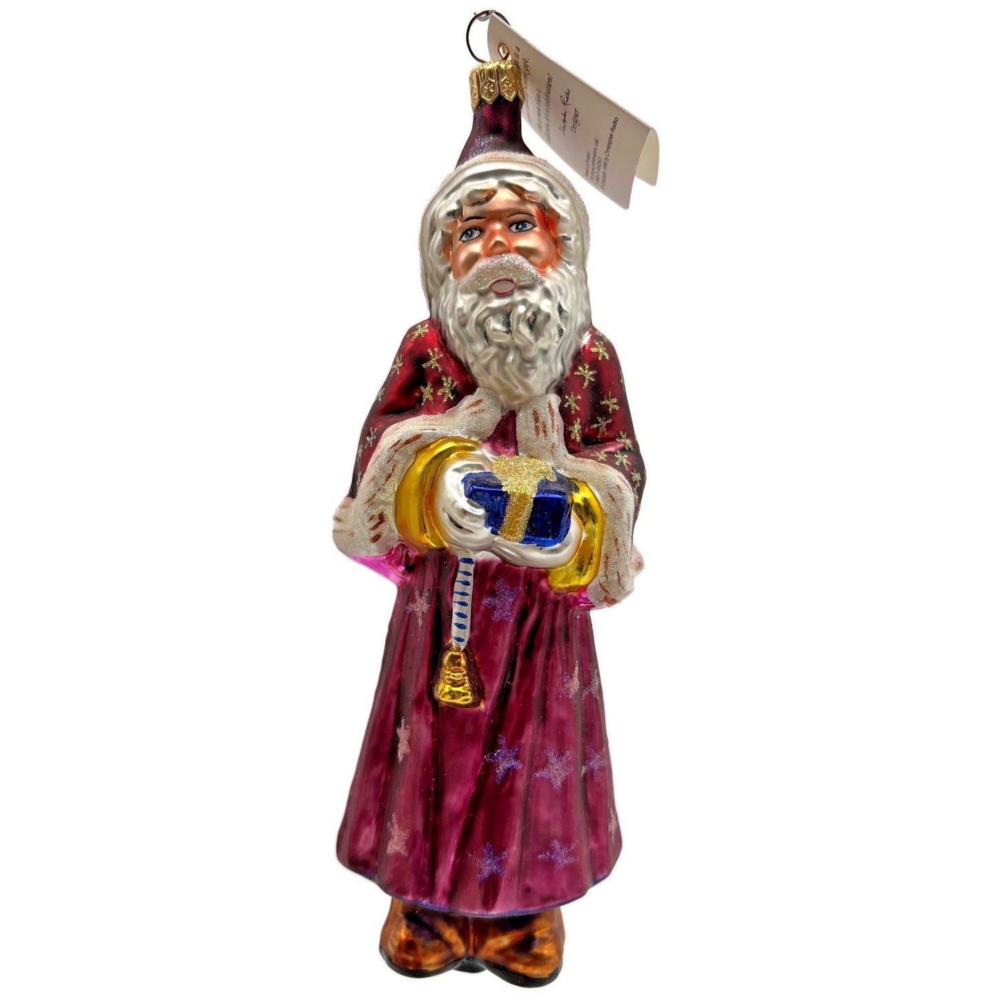 Christopher Radko Velvet Plum Nicholas Santa Claus Christmas Ornament 98-104-0
