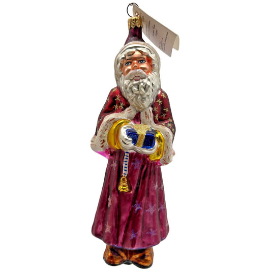 Christopher Radko Velvet Plum Nicholas Santa Claus Christmas Ornament 98-104-0
