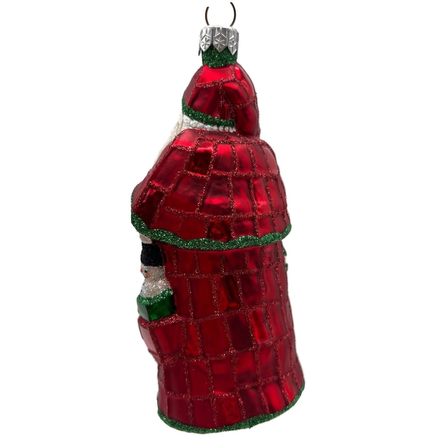 Patricia Breen Patchwork Santa Red Bear Snowman Candy Canes Christmas Ornament