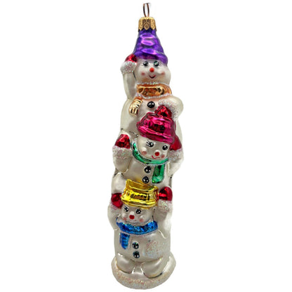 Christopher Radko Snowtem Pole Snowman Christmas Tree Ornament 96-155-0