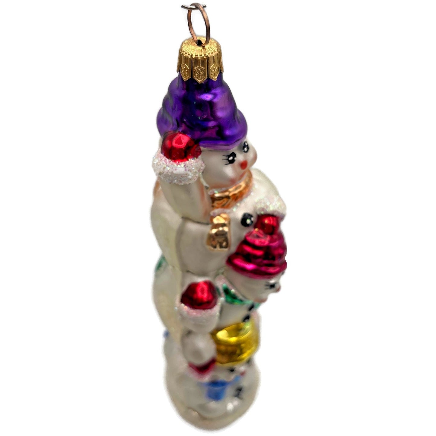 Christopher Radko Snowtem Pole Snowman Christmas Tree Ornament 96-155-0