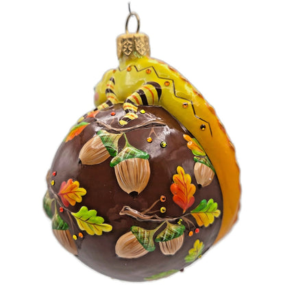 Patricia Breen Happy Holidays Hamish Autumnal Chameleon Fall Christmas Ornament