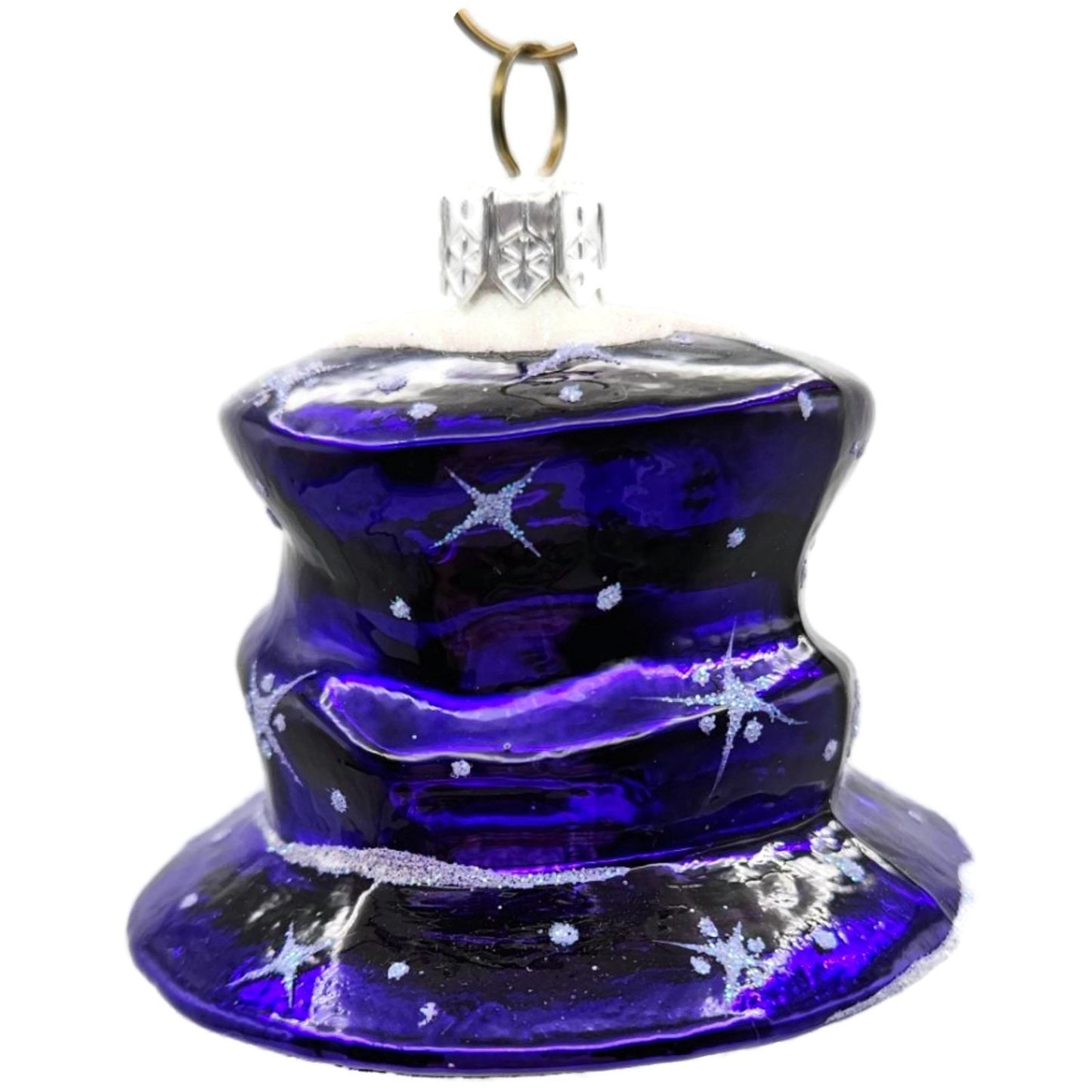 Patricia Breen Catz Hatz Purple Snowman Hat Christmas Ornament CATZ 2570GIFT