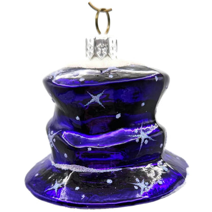Patricia Breen Catz Hatz Purple Snowman Hat Christmas Ornament CATZ 2570GIFT