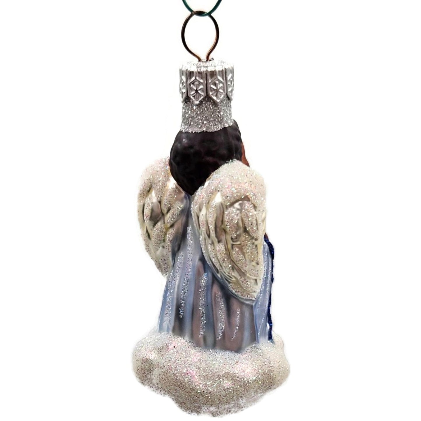 Patricia Breen Quartet of Angels Pastel Heart Blue Christmas Tree Ornament