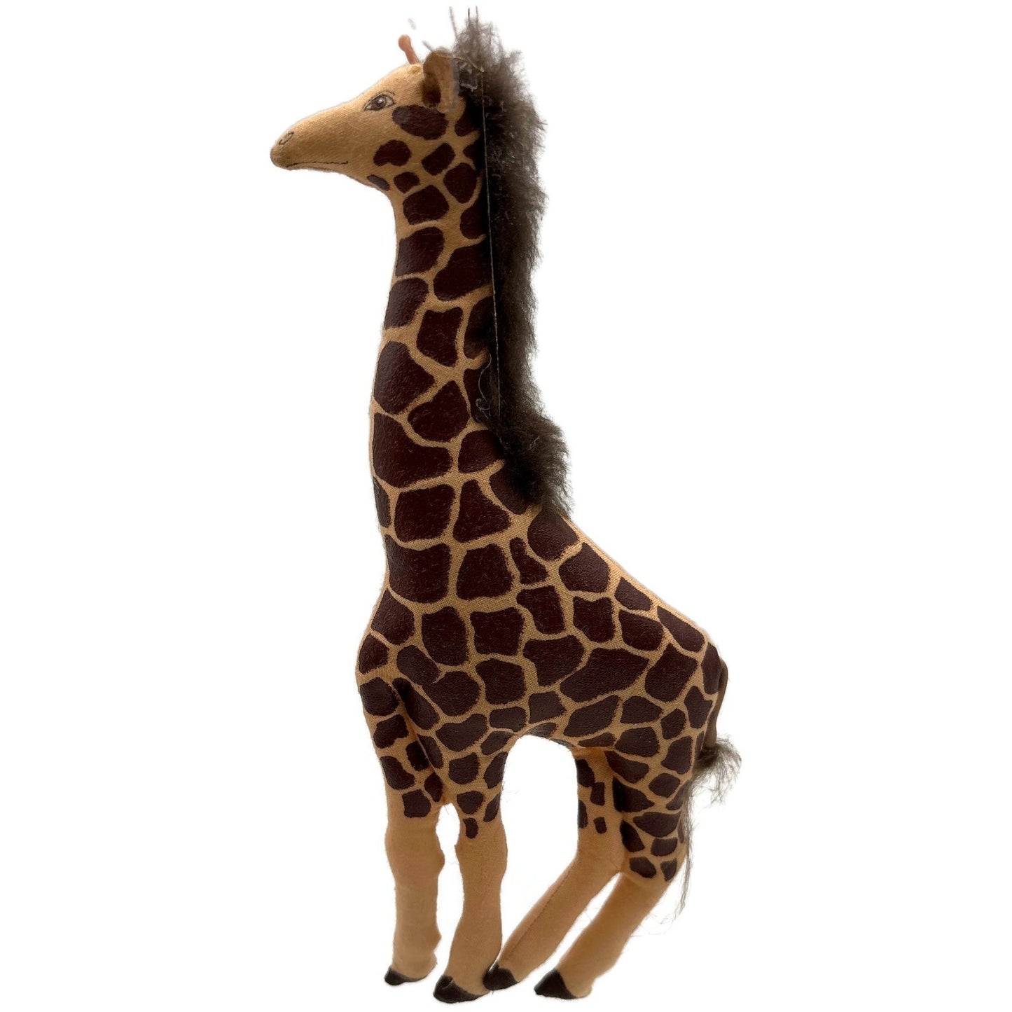 Gladys Boalt Giraffe Zoo Animal Handmade Fabric Signed Christmas Tree Ornament