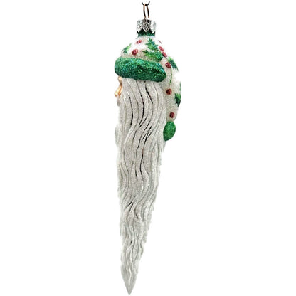 Patricia Breen Santa Icicle Holly Green Pearl Red berry Christmas Tree Ornament