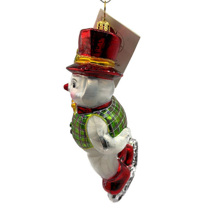 Christopher Radko Skater Dater Snowman Ice Skating Christmas Ornament 10-103-93