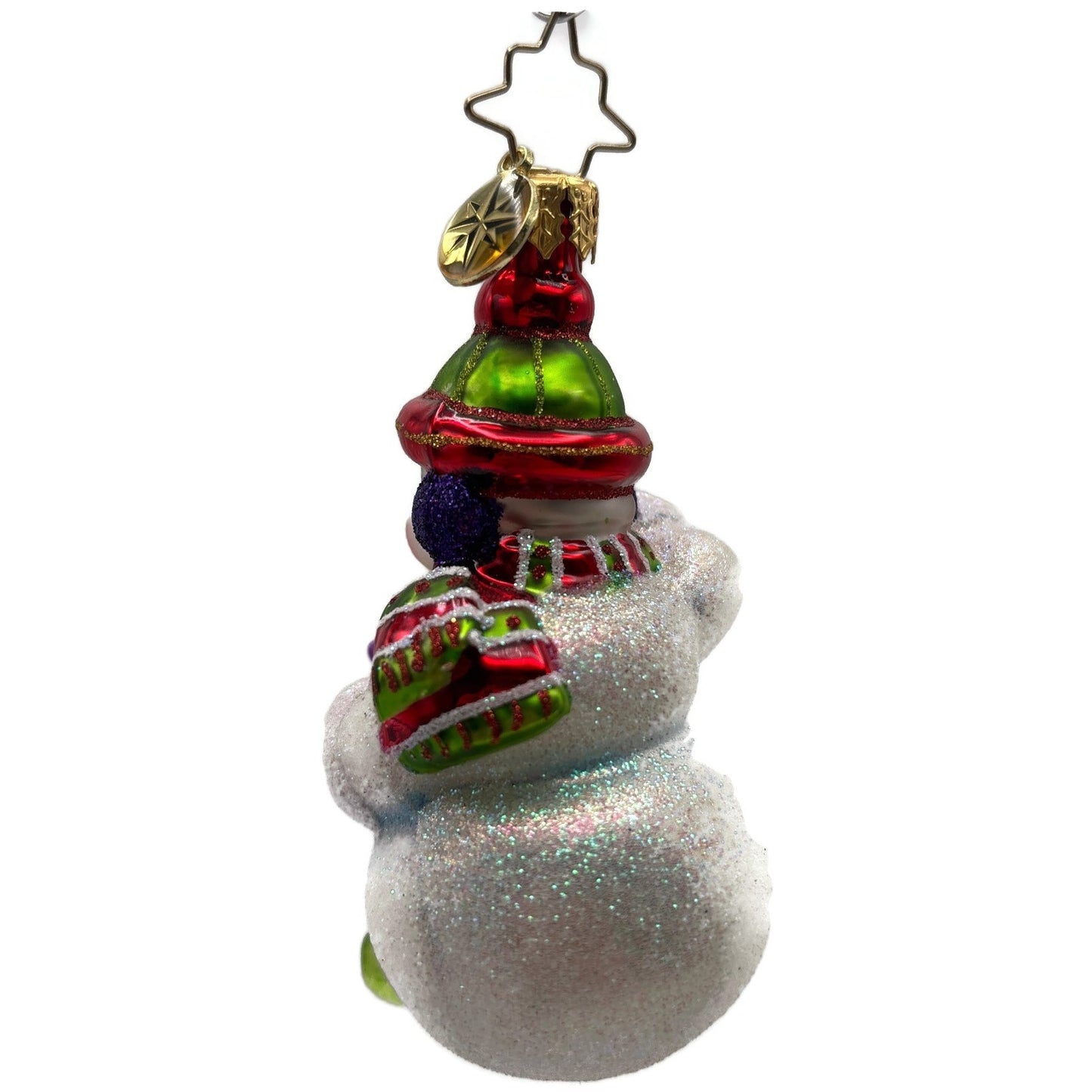 Christopher Radko A Year To Give Gem Snowman Glass Christmas Ornament 1018368