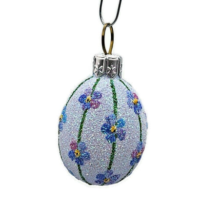 Patricia Breen Miniature Egg Please Remember Forget Me Not Easter Tree Ornament