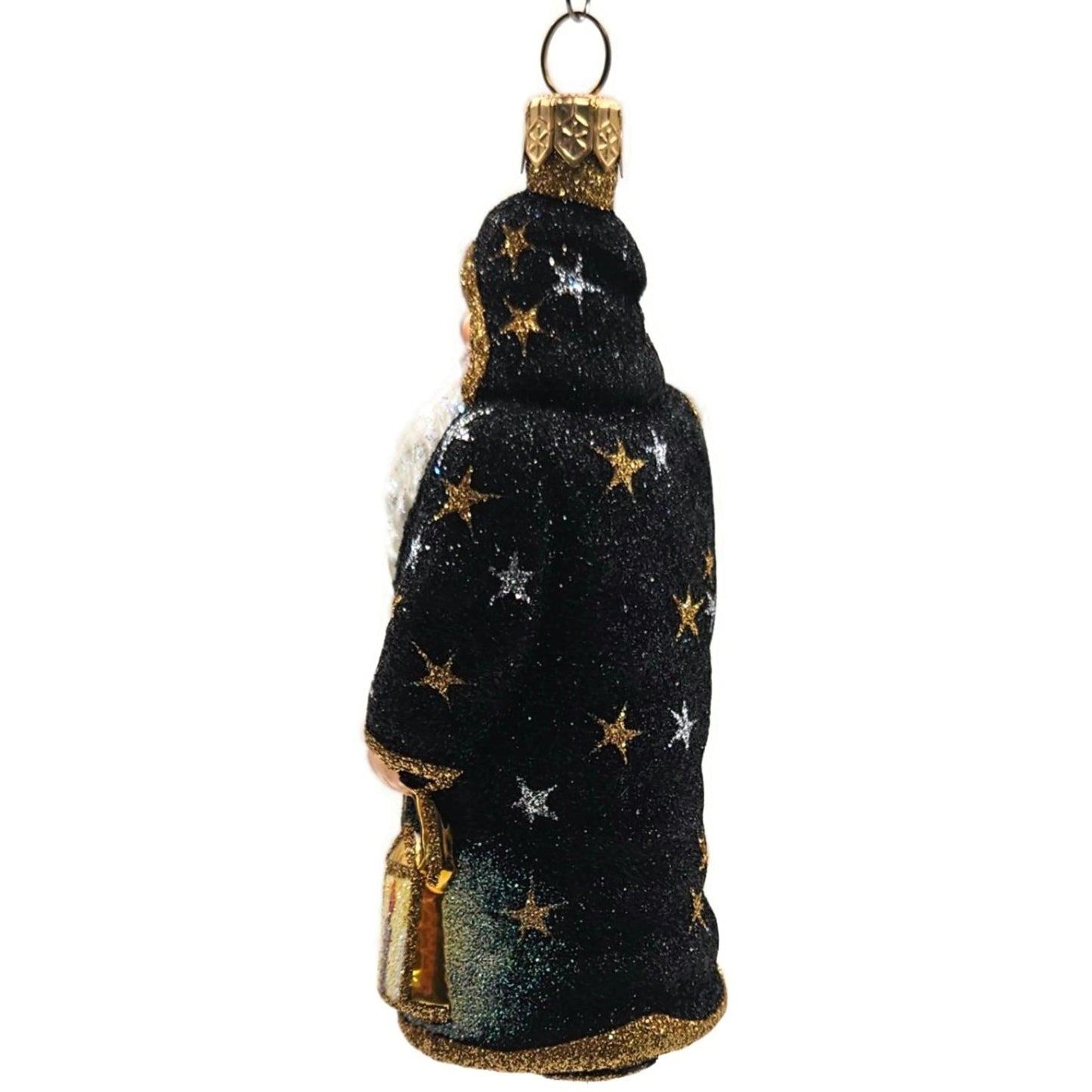 Patricia Breen One If By Land Two If By Sea Black Stars Christmas Tree Ornament