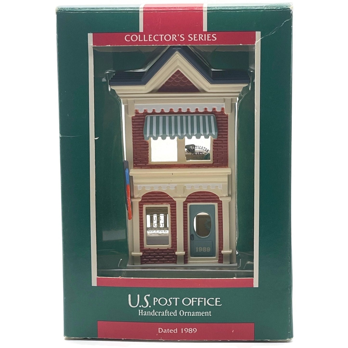 Hallmark Ornament US Post Office 1989 Nostalgic Christmas Village Tree Keepsake