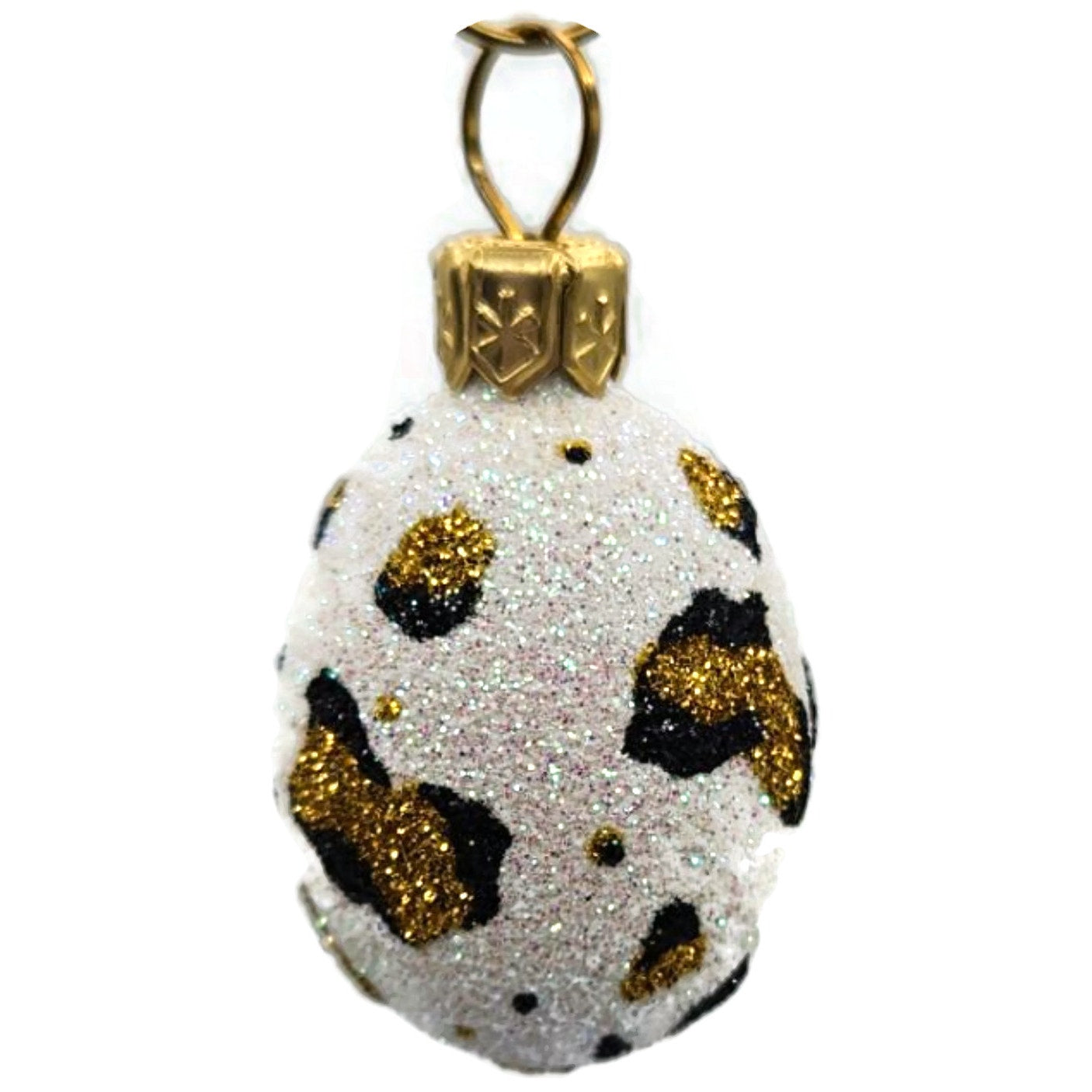 Patricia Breen Miniature Egg Leopard Animal Print Easter Spring Ornament 2834