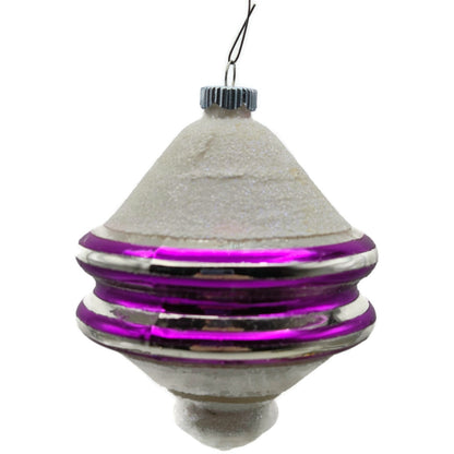 Christopher Radko Shiny Brite Snow Tops Christmas Tree Ornament Set 4001370