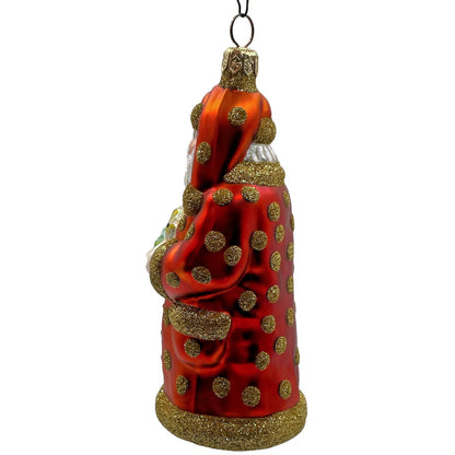 Patricia Breen Trustee Garden Santa Extra Dots Spring Christmas Tree Ornament