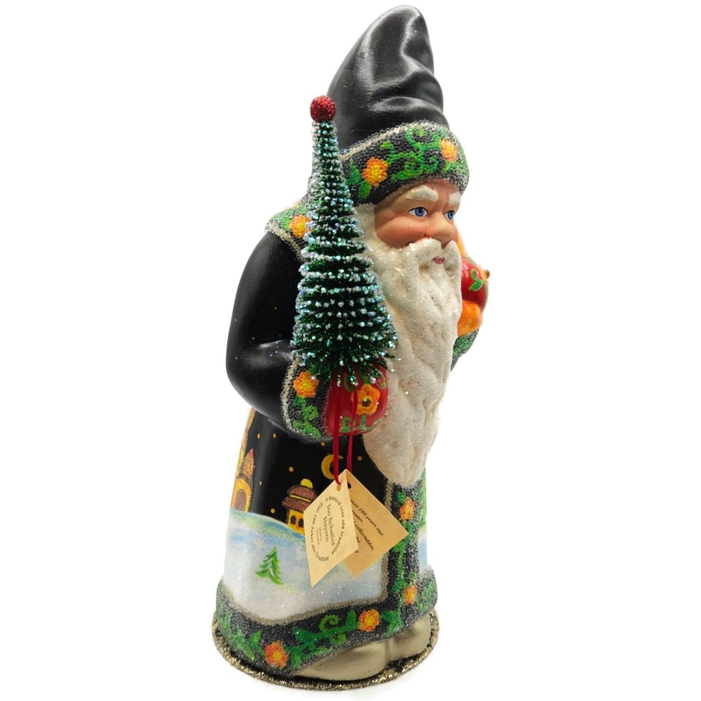Ino Schaller Russian Fable Orange Black Paper Mache Candy Container CATZ Limited