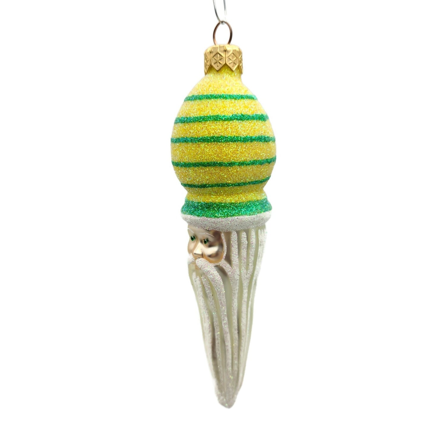 Patricia Breen Miniature Saint Petersburg Santa Striped Christmas Tree Ornament