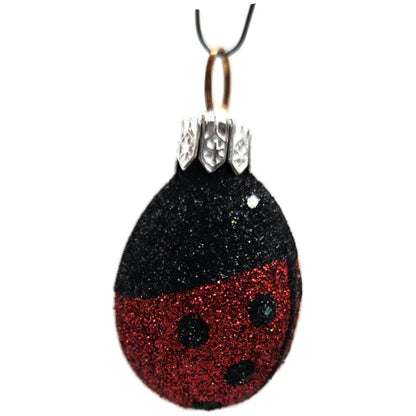 Patricia Breen Miniature Egg Ladybug Single Full Body Glass Easter Ornament 2267