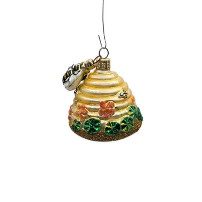 Patricia Breen Nasturtium Beeskep Flower Bee Gold Spring Christmas Tree Ornament