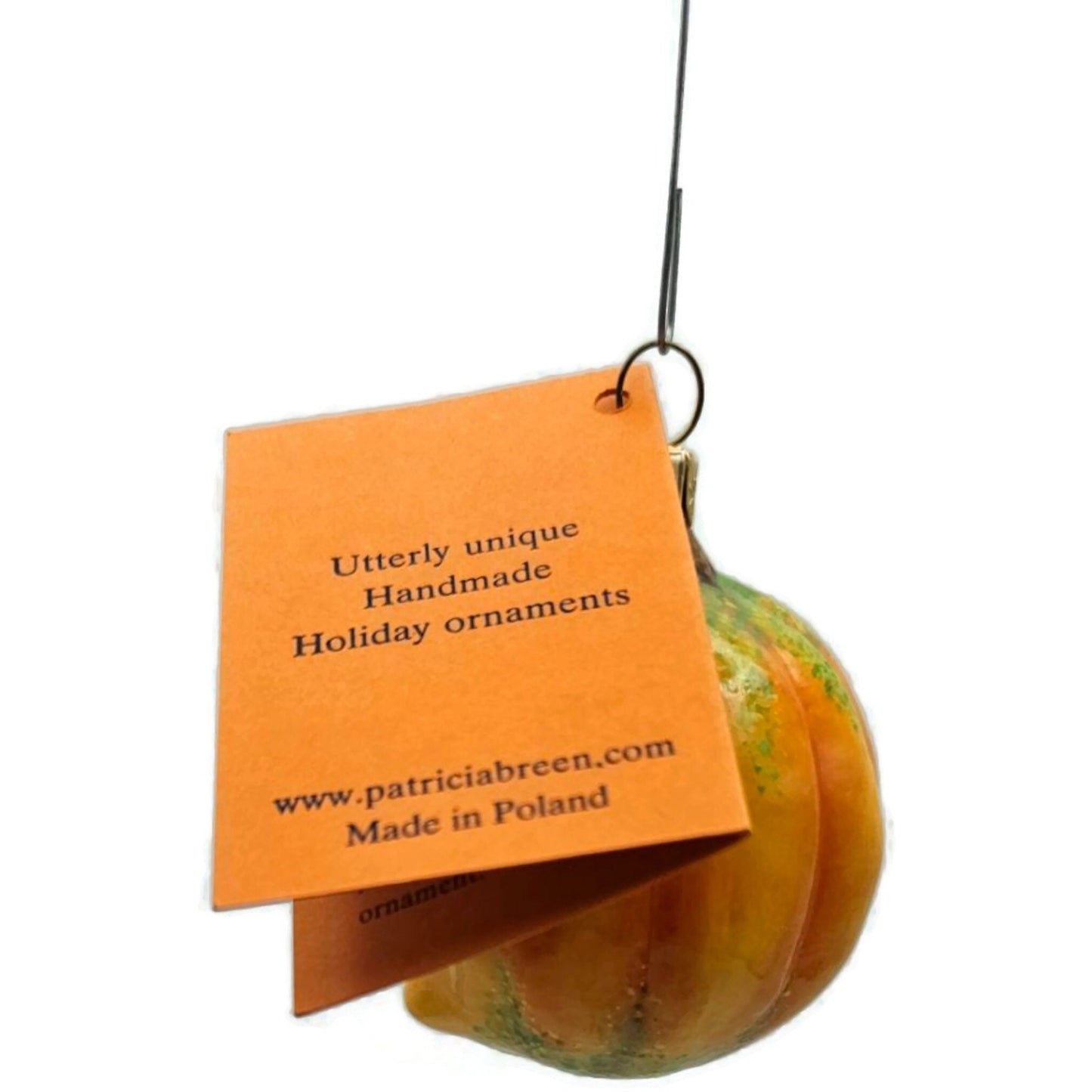 Patricia Breen Henry The Pumpkin Burnished Orange Halloween Christmas Ornament