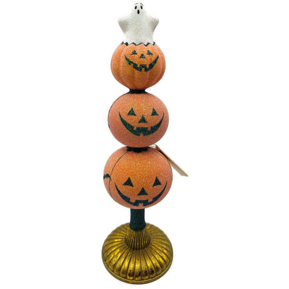Patricia Breen Ghostly Finial Bats Spiders Jack-O-Lantern Halloween Tree Topper