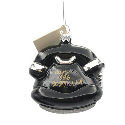 Patricia Breen Fine Phone Black Silver Signed Christmas Holiday Tree Ornament