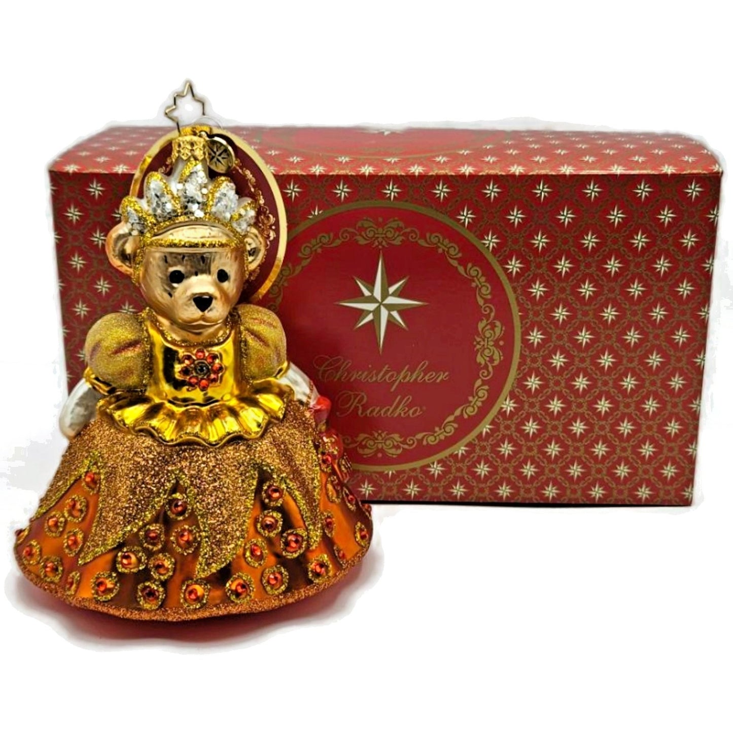 Christopher Radko Muffy Millennium Memory Gold Bear Christmas Ornament 1022544