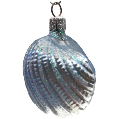 Patricia Breen A Walk On The Beach Blue Shell Summer Nautical Christmas Ornament