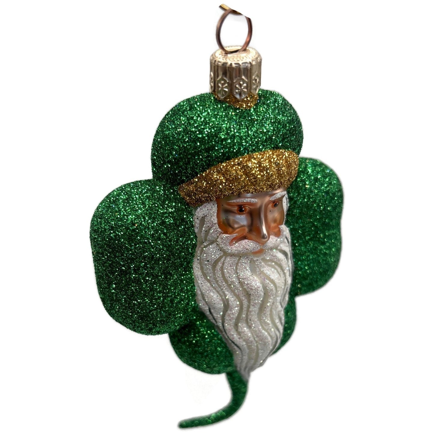 Patricia Breen Eire Santa Green Shamrock St. Patrick's Christmas Tree Ornament