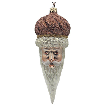 Patricia Breen Minsk Santa Claus Copper Glitter Christmas Holiday Tree Ornament