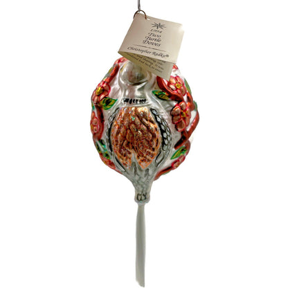 Christopher Radko Two Turtle Doves 12 Days Of Christmas Tree Ornament 9893